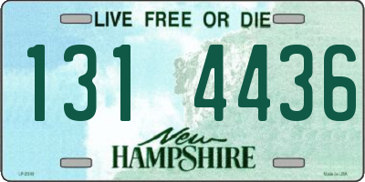 NH license plate 1314436