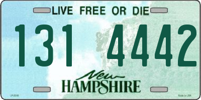 NH license plate 1314442