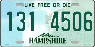 NH license plate 1314506