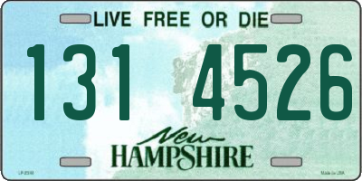 NH license plate 1314526