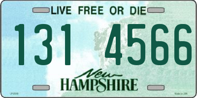NH license plate 1314566