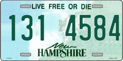 NH license plate 1314584