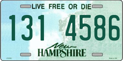 NH license plate 1314586