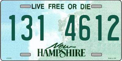 NH license plate 1314612
