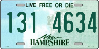NH license plate 1314634