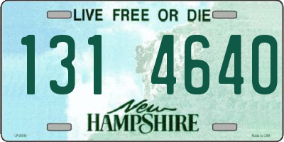 NH license plate 1314640