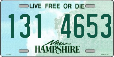 NH license plate 1314653