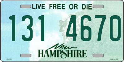 NH license plate 1314670