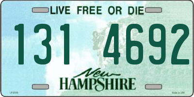 NH license plate 1314692