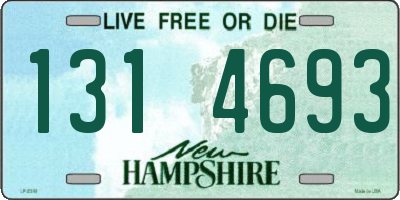 NH license plate 1314693