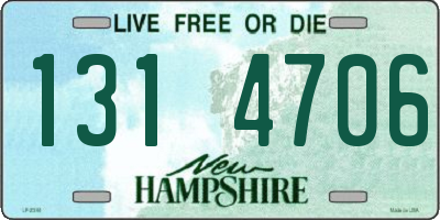 NH license plate 1314706