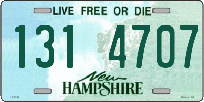 NH license plate 1314707