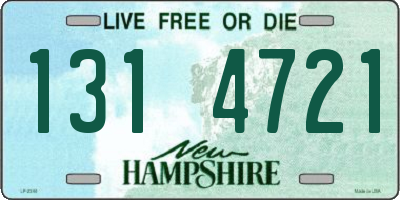 NH license plate 1314721