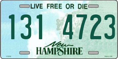 NH license plate 1314723