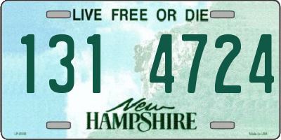 NH license plate 1314724