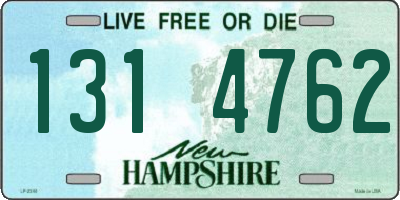 NH license plate 1314762