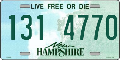 NH license plate 1314770