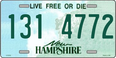 NH license plate 1314772