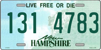 NH license plate 1314783