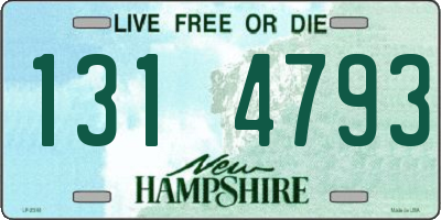 NH license plate 1314793