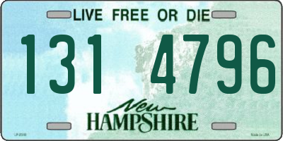 NH license plate 1314796