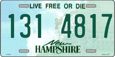 NH license plate 1314817
