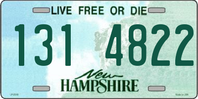 NH license plate 1314822
