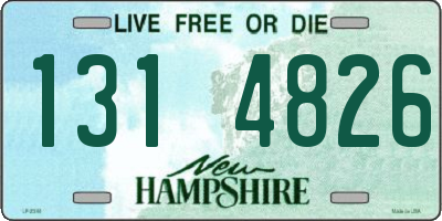 NH license plate 1314826