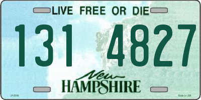 NH license plate 1314827