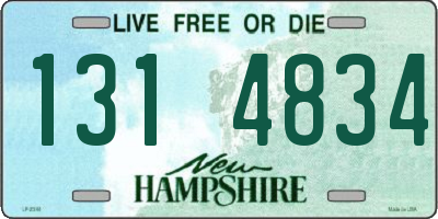 NH license plate 1314834