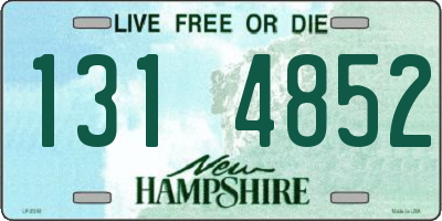 NH license plate 1314852
