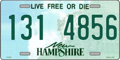 NH license plate 1314856