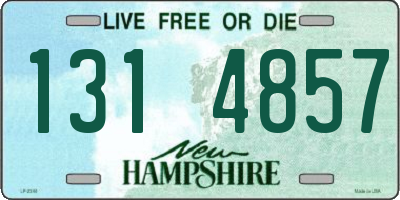 NH license plate 1314857
