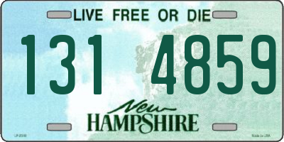 NH license plate 1314859