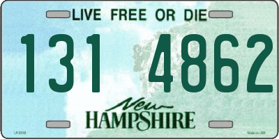 NH license plate 1314862
