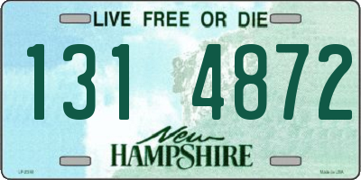 NH license plate 1314872