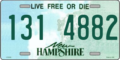 NH license plate 1314882