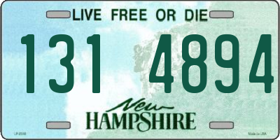 NH license plate 1314894