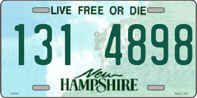 NH license plate 1314898