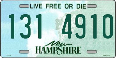 NH license plate 1314910