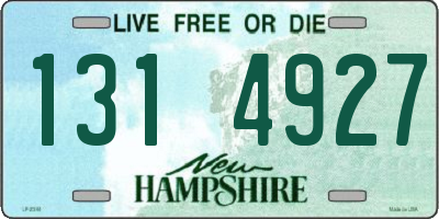 NH license plate 1314927