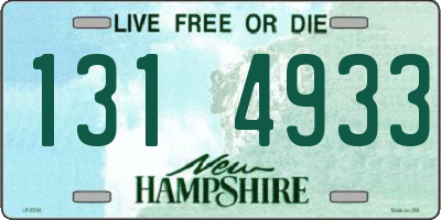 NH license plate 1314933