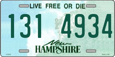 NH license plate 1314934