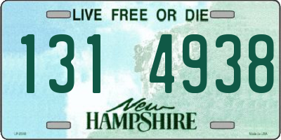 NH license plate 1314938