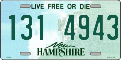 NH license plate 1314943