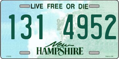NH license plate 1314952