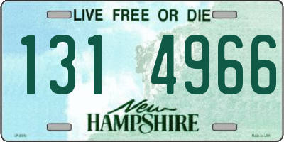 NH license plate 1314966