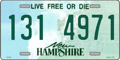 NH license plate 1314971