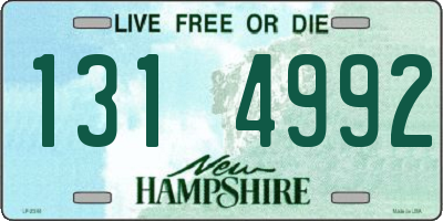 NH license plate 1314992