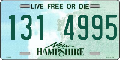 NH license plate 1314995